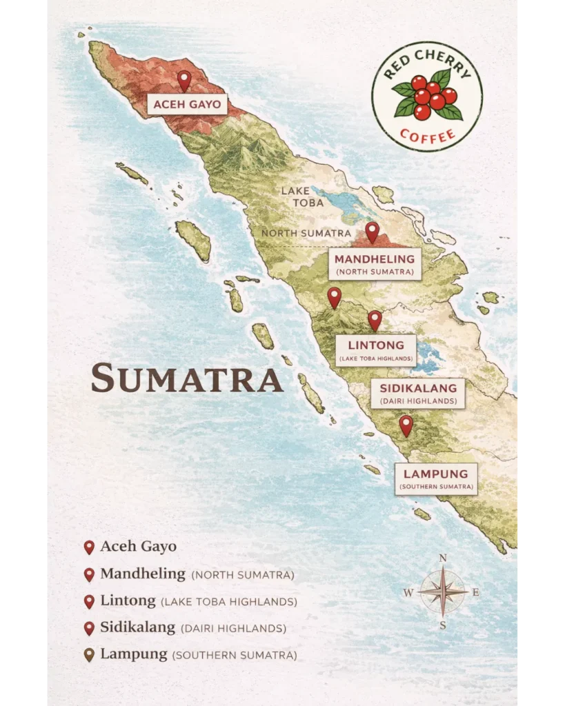 Sumatra Island Coffee Region