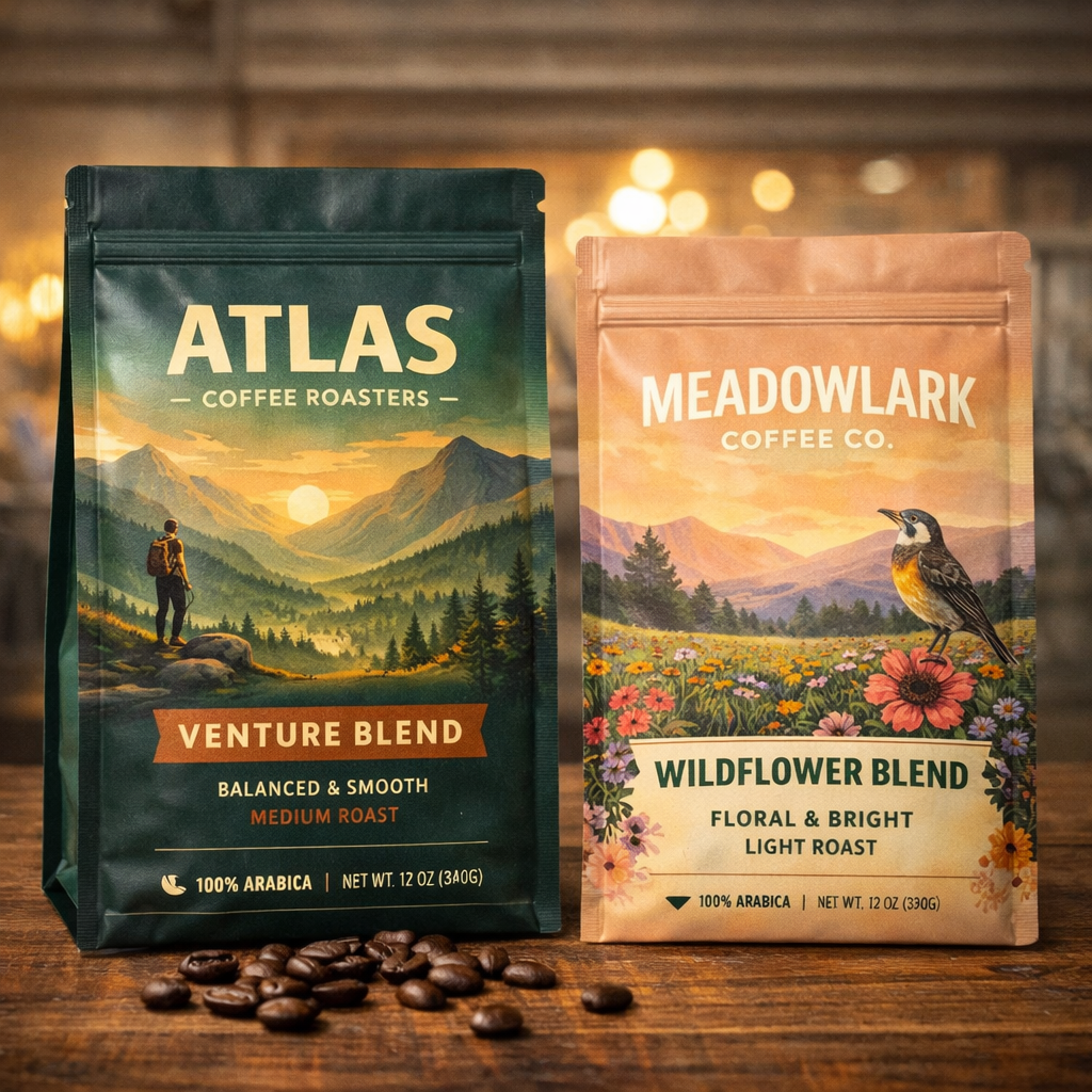 Coffee Custom Packaging Mockup